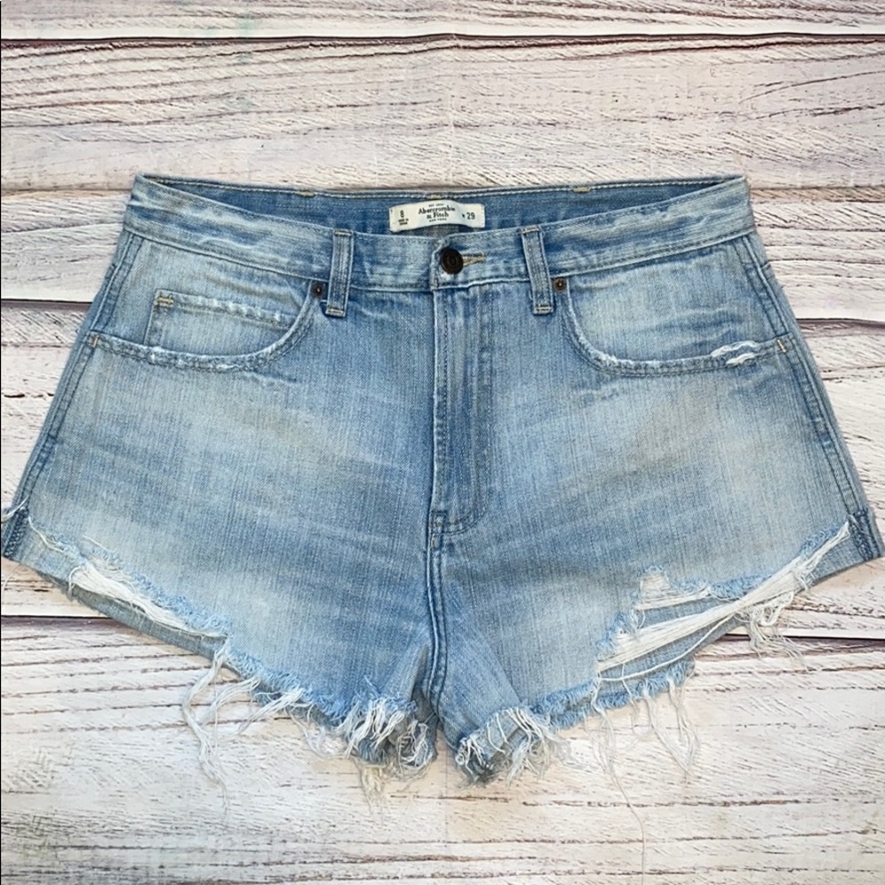 Ambercrombie & Fitch High Waist Denim Shorts